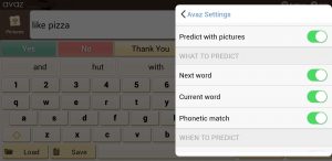 AAC spell check