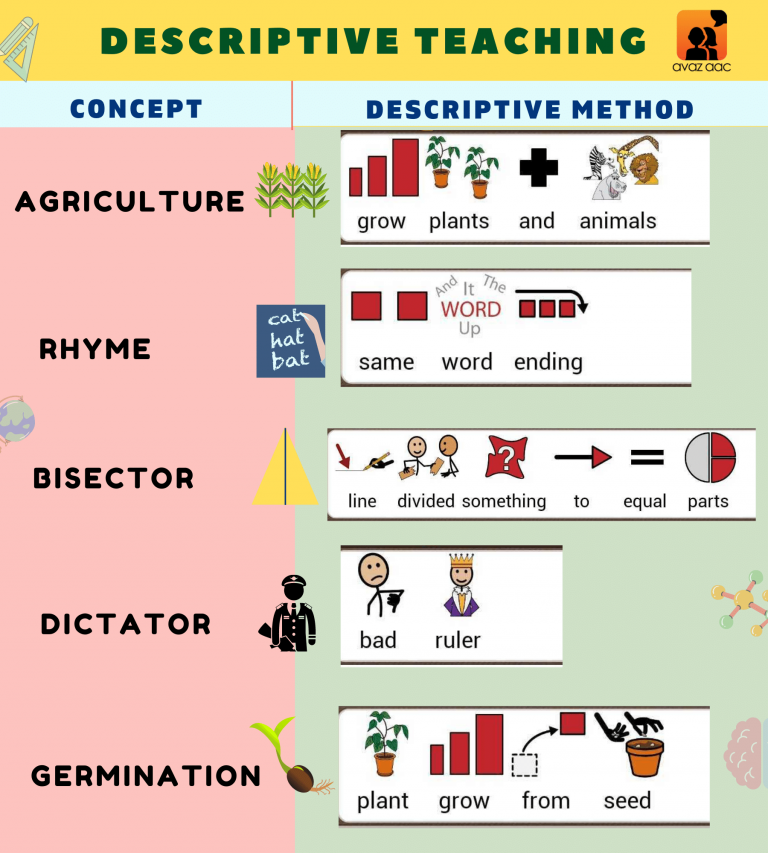 Using Descriptive Teaching to Support the Learning of AAC users Avaz Inc.