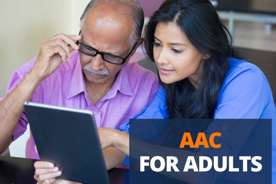 adult learning to use aac from a speech therapist